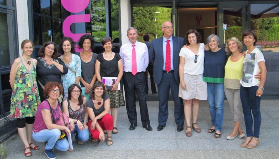 Foto de grup durant el viatge que Suara va fer al País Basc