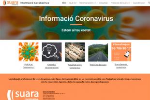 Pantalla de la web especial de Suara con información sobre Coronavirus