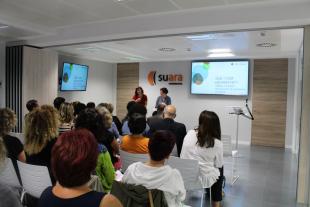 Moment during the presentation of the Guide to accompany people with cancer