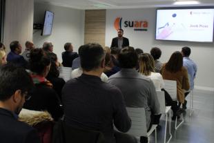 Jordi Picas during the presentation of SuaraLab
