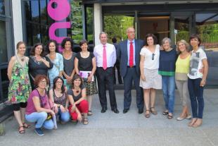 Foto de grup durant el viatge que Suara va fer al País Basc